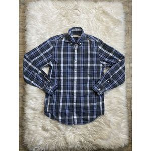 J. Crew Quality Woven Shirt Men's XS Plaid Button